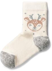 Vlnka Gyermek zokni birkagyapjúval rénszarvassal természetes zokniméret 25-29
