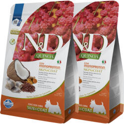 N&D N&D Dog Quinoa Skin&coat Hering Mini 2x2, 5kg