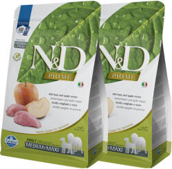 N&D Prime N&D Dog Prime Vaddisznó és Alma Medium/Maxi 2x2, 5kg