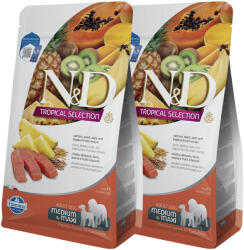 N&D Tropical Selection N&D Dog Tropical Selection Lazac Adult Medium/Maxi 2x2kg