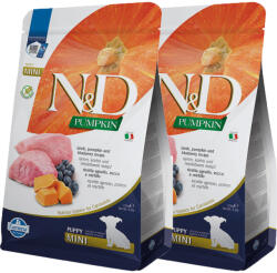 N&D N&D Dog Grain Free Pumpkin Bárány és Áfonya Puppy Mini 2x2, 5kg