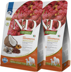 N&D N&D Dog Quinoa Skin&coat Hering 2x2, 5kg