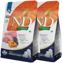 N&D N&D Dog Grain Free Pumpkin Bárány és Áfonya Puppy Medium/Maxi 2x2, 5kg
