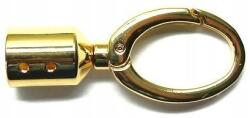 Kacperek Karabiner Karabiner kapocs kerek fogantyús kézitáskához 14x67mm Arany (Karabinczyk do smyczy Brelok zapięcie)