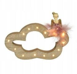 Kaemingk Karácsonyi dekorációs figura Led tündérrel, 25 cm (KAE556658/ALL)