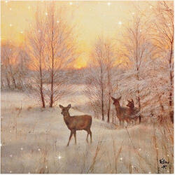  Deer At Sunset papírszalvéta 33x33cm, 20db-os