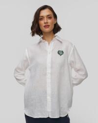 Ralph Lauren Cămașă Albă Din In Pentru Femei Polo Ralph Lauren Wimbledon