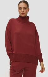 Varley Bluză Bordo Cu Guler înalt Pentru Femei Varley Barker High Neck Sweat