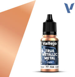 Acrylicos Vallejo VALLEJO TRUE METALLIC 77.104 Rézmetál akril airbrush festék 18 ml () (577104)