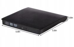 Külső Hordozható DVD CD meghajtó Usb 3.0 író Slim lemezlejátszó (6097151446423)