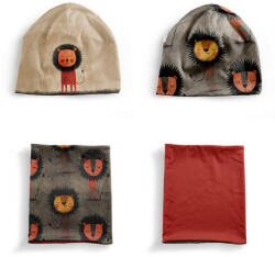 Takoy Panel szabásmintával S funkcionális jersey - sapka és nyakmelegítő szett boldog oroszlán