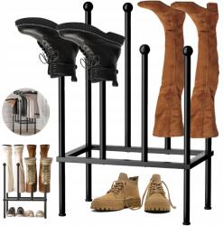Bedee Cipőtartó állvány Fém 4Pár Csizmatartó Túracipő Illatmentes (Półka na buty metalowa)