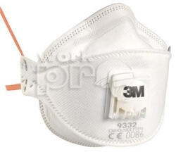 3M Porálarc 3M 9332 FFP3 szelepes paneles részecskeszűrő fehér