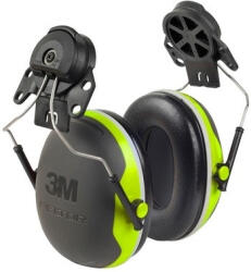 3M Fültok 3M X4P3E-GB sisakra rögzíthető Fluoreszkáló (SNR 33dB) zöld/fekete