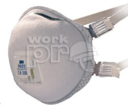3M Maszk 9925 FFP2 szelepes aktívszenes (+hegesztési füstök és ózon) szürke