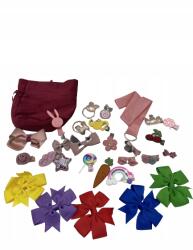 Hajgumi Gombostű Szett Hajdísz Dobozban 30DB-OS (4389778945333)