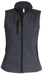 Kariban Női softshell mellény, Kariban KA404, Titanium-3XL (ka404ti-3xl)