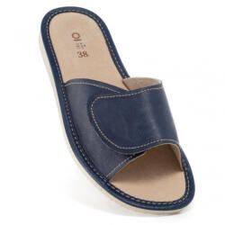  Női négyévszakos papucs tépőzárral, 40-es méret | sötétkék