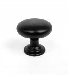  Bútorgomb loft fogantyú fekete matt 27 mm klasszikus gomb nagyon szép (L/KN-05-CZ)