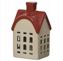 Kaemingk Karácsonyi porcelán figura, házikó, többféle színben, 17, 9 cm, 1 db (537822-2)