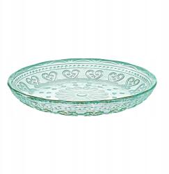 Villa Italia Desszerttányér üveg 15 cm Fiorino tengeri (KN136)