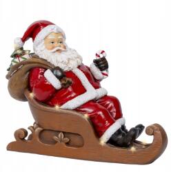 Kaemingk Karácsonyi figura műanyag Mikulás piros Led 22 cm 1 db (8720725209039)