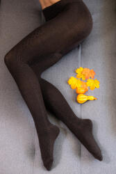 Aura Via Női mintás GYAPJÚ harisnyanadrág XL/XXL, fekete 17527