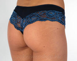 Turbó Csipkés brazil pamut csípőtanga Kék, 2XL 73048
