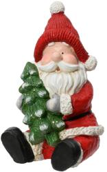 Kaemingk Mikulás karácsonyfával, ünnepi díszfigura, 33 x 20, 5 cm (8720194804636)