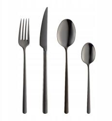 Villa Italia 6 személyes fekete evőeszköz szett 24 részes Mariza Black St (ST441)