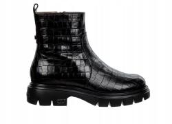 Wonders Croco bőr bakancs, Austral Negro, Size 36 (A-4305)