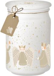 Emocio Illatos Gyertya Üvegben Arany Angyalok 93×142 Mm Üvegtetővel - gyertyakvilaga