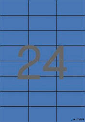 APLI Etikett, 70x37 mm, színes, APLI, kék, 2400 etikett/csomag (11835) - alter