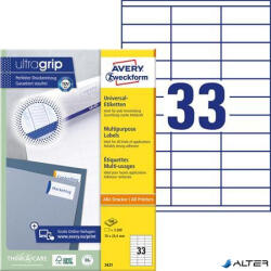 Avery-Zweckform Etikett, univerzális, 70x25, 4 mm, AVERY ZWECKFORM, 3300 etikett/csomag (3421) - alter