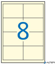 APLI Etikett, 97x67, 7 mm, színes, APLI, krémszínű, 160 etikett/csomag (11801) - alter