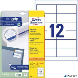 Avery-Zweckform Etikett, univerzális, 97x42, 3 mm, AVERY ZWECKFORM, 360 etikett/csomag (4781) - alter