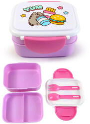 PUSHEEN cicás ételhordó, uzsonnás doboz szett, Bento (PCT-LBOX116) - mesescuccok