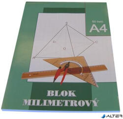 STEPA Milliméter papír, A4, 50 lap, STEPA