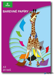 Stepa Színes papír, A3, 80g, 10x2 lap STEPA, vegyes színek (230210530) - alter