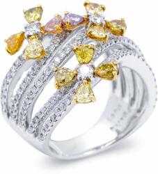 White & Black Esmé színes gyémánt gyűrű - 1, 15 karát - 2, 5 karát (AU13714)