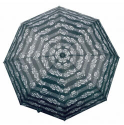  Összecsukható esernyő, fekete alapon, fehér kottás mintával