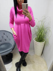  Csinos hagyma fazonú kámzsás tunika (pink) (969664)