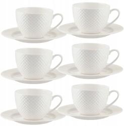 Villa Italia 6 db-os kávés/teáscsésze szett Bari White Kol (5901568206192)