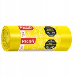 Paclan Szelektív hulladékgyűjtő zsák műanyag 35l 20 db sárga Paclan (5900942139309)