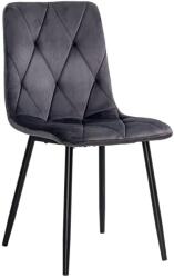 Chairs ON Scaun living catifea BUC 210 Gri - confort, stil modern, cadru metalic solid