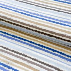  Pamutvászon Small stripes Snoozy old blue