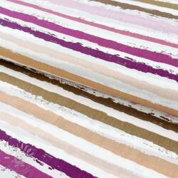  Pamutvászon Big stripes Snoozy old pink