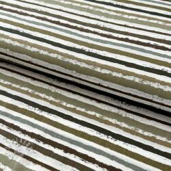  Pamutvászon Small stripes Snoozy taupe