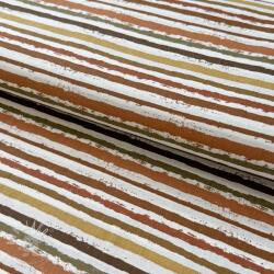  Pamutvászon Small stripes Snoozy brick