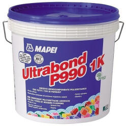 Mapei Ultrabond P990 1K - Adeziv cu Întărire la Umiditate, pentru Parchet Masiv sau Stratificat (Alege Varianta de Ambalare: Galeata 15 kg) (MAP-244415)